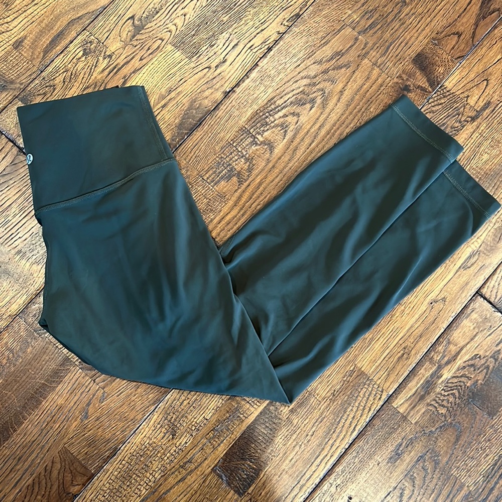 lululemon Align High Rise dark olive pant leggings 25” size 6